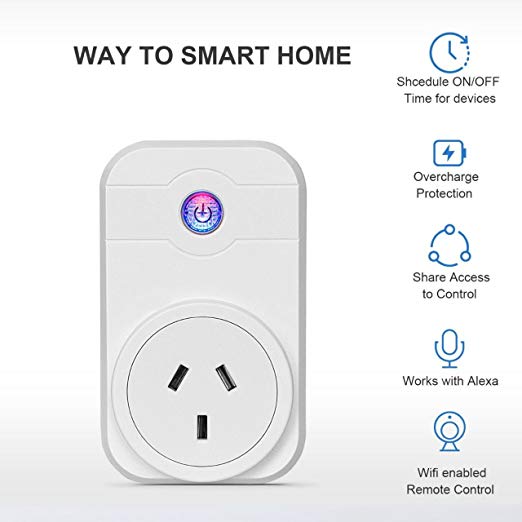 Aoycocr Alexa Smart Plugs - Mini Bluetooth WIFI Smart Socket